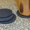 thumbnail image 3 of RevTime 6" Round Rubber Trivet, Rubber Cork Mats, (Pack of 4) Black, 3 of 6