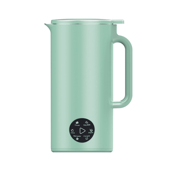 Soymilk Maker Food Blender Electric Juicer Grain Grinder Soya Bean Milk Machine Filter-Free Mixer Green US Plug