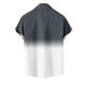 thumbnail image 5 of Mens Casual Manga Corta Botón Abajo Camisas Turndown Cuello Blusa de Impresión, Poliéster Ligero Top de la Moda para el Verano Al Aire Libre Y el Uso Diario, 5 of 6
