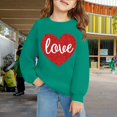 thumbnail image 2 of Coerni Oversized Sweatshirts for Girls Cotton Crewneck Long Sleeve Pullover Cute Heart Graphic Shirts Athletic Warm Trendy Clothes, 2 of 6