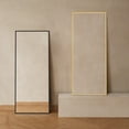 thumbnail image 2 of MCQ Rectangle Full Length Mirror 71"x26", Full Body Thin Metal Frame for Adult, Bedroom, Gold, 2 of 4