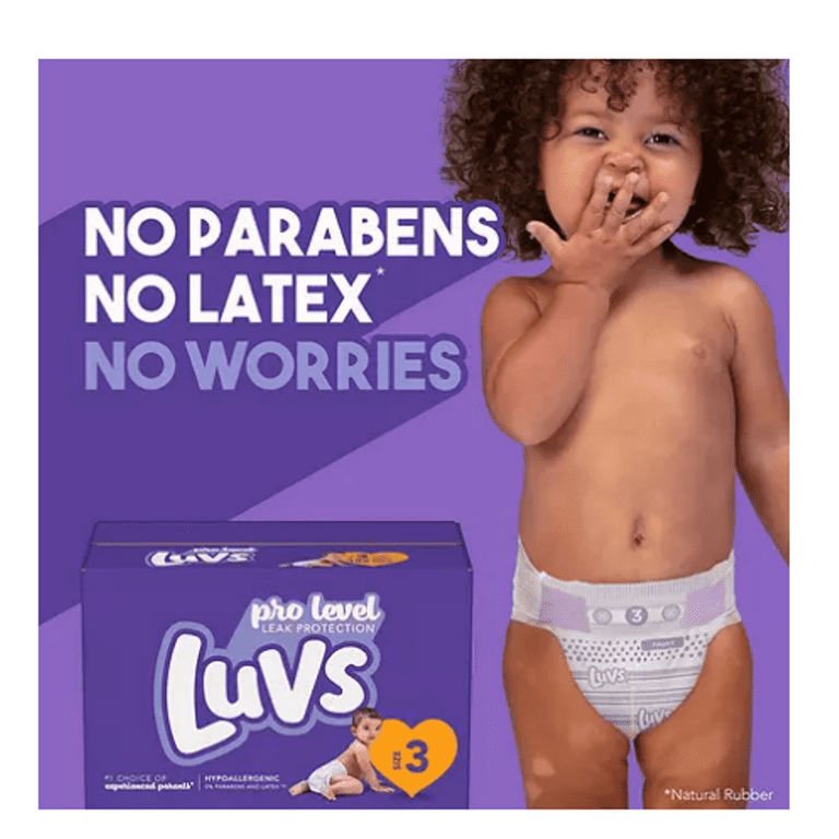 Luvs Pro Level Leak Protection Diapers Size 6 124 ct