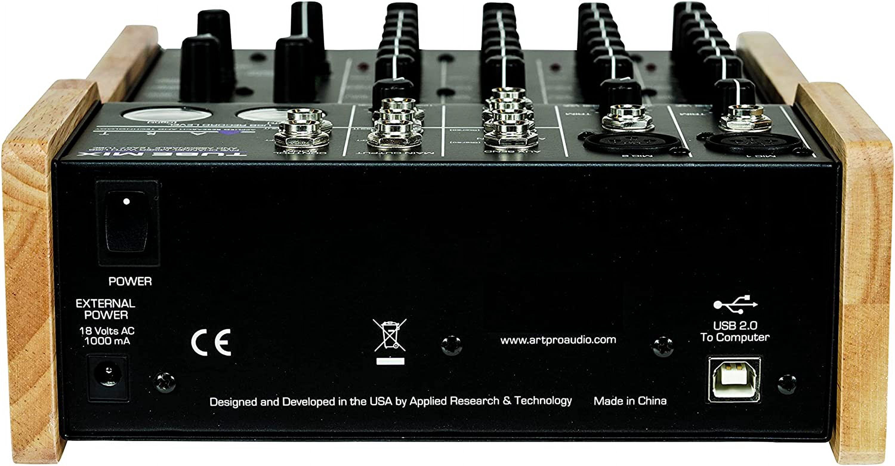 ART TubeMix 5-Channel Mixer w/ USB & Assignable 12AX7 Tube Mix