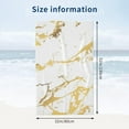 thumbnail image 4 of Gold Marble Large Beach Towel - Plush Thick Cotton Pool Towel, Adult Beach Towels, 4 of 16