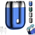 thumbnail image 1 of 2026 New Upgrade Pocket Shaver USB Mini Shavers, Mini Electric Shavers for Men, Rechargeable Waterproof Compact Electric Waterproof Razor Trimmer, 1 of 14