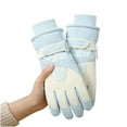 thumbnail image 4 of Womens Snow Gloves Thick Thermal Lined for Outdoor Riding and Skiing with Touchscreen Non-Slip Waterproof Gloves for Women, 4 of 8