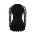 thumbnail image 5 of successthop Womens Tankini Swimsuits 2 Piece with Skirt Half Zip Bathing Suit Padded Surfing Long Sleeve Swimwear Black, 5 of 8