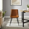 Gap Home Mid-Century Modern Bucket Seat Dining Chair, Set of 2, Whiskey Brown