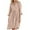 Pink, variant on Efsteb 3/4 Sleeve Dresses for Women Cotton Linen Neck Midi Summer Dress Vacation Beach Loose Shirts Dress (Beige,S)