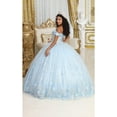 thumbnail image 4 of Layla K LK225 Juniors Womens Glitter Sweetheart Floral Quince Sweet16 Gown, 4 of 6