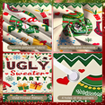 thumbnail image 5 of Colorful Design Ugly Sweater Party Decorative Banner Christmas Theme Festive Decoration for Holiday Celebration Indoor Party Winter Event, 5 of 9