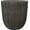 Vintage Black, variant on 12.4" Tall Round Tapered Planter - Gray Faux Cement Finish, Lightweight Durable Plastic Plant Pot with Drainage Hole & Plug, Weather & UV Resistant Pot for PLANTS Indoor/Outdoor Use, 10.5" Opening