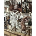 thumbnail image 2 of Tissot, James 15x18 Gold Ornate Wood Framed with Double Matting Museum Art Print Titled - Man Vintagesessed of a Devil, 2 of 4