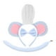 thumbnail image 1 of Conjunto de 3 diademas con orejas de ratón, pajarita y cola Accesorios para disfraz de rata para niños y adultos Ideales para Halloween y un look adorable y divertido Azul cielo, 1 of 8