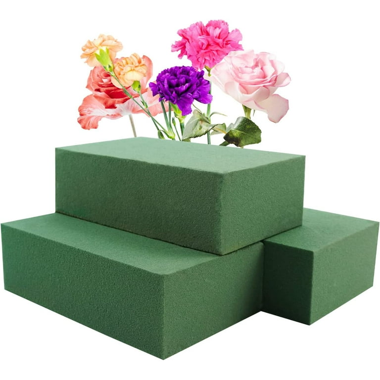 6 PCS Floral Foam Bricks, Florist Flower Foam Green Bricks Flower  Arrangement Brick Supplies for Florist Craft