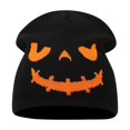 thumbnail image 2 of WZXFASHION Beanie Hats for Women with Pumpkin Face Print Skull Cap Novelty Festive Accessory for Cosplay Party Halloween Costume, 2 of 2