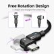 thumbnail image 2 of Cable Micro USB Ticfox USB de juegos rotación 180 grados carga rápida 1M/2M, 2 of 8