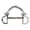 A, variant on Yihuala Secure Double Chain Equestrians Bit Stainless Steel Construction for Weatherproofed Horse Training Accessories
