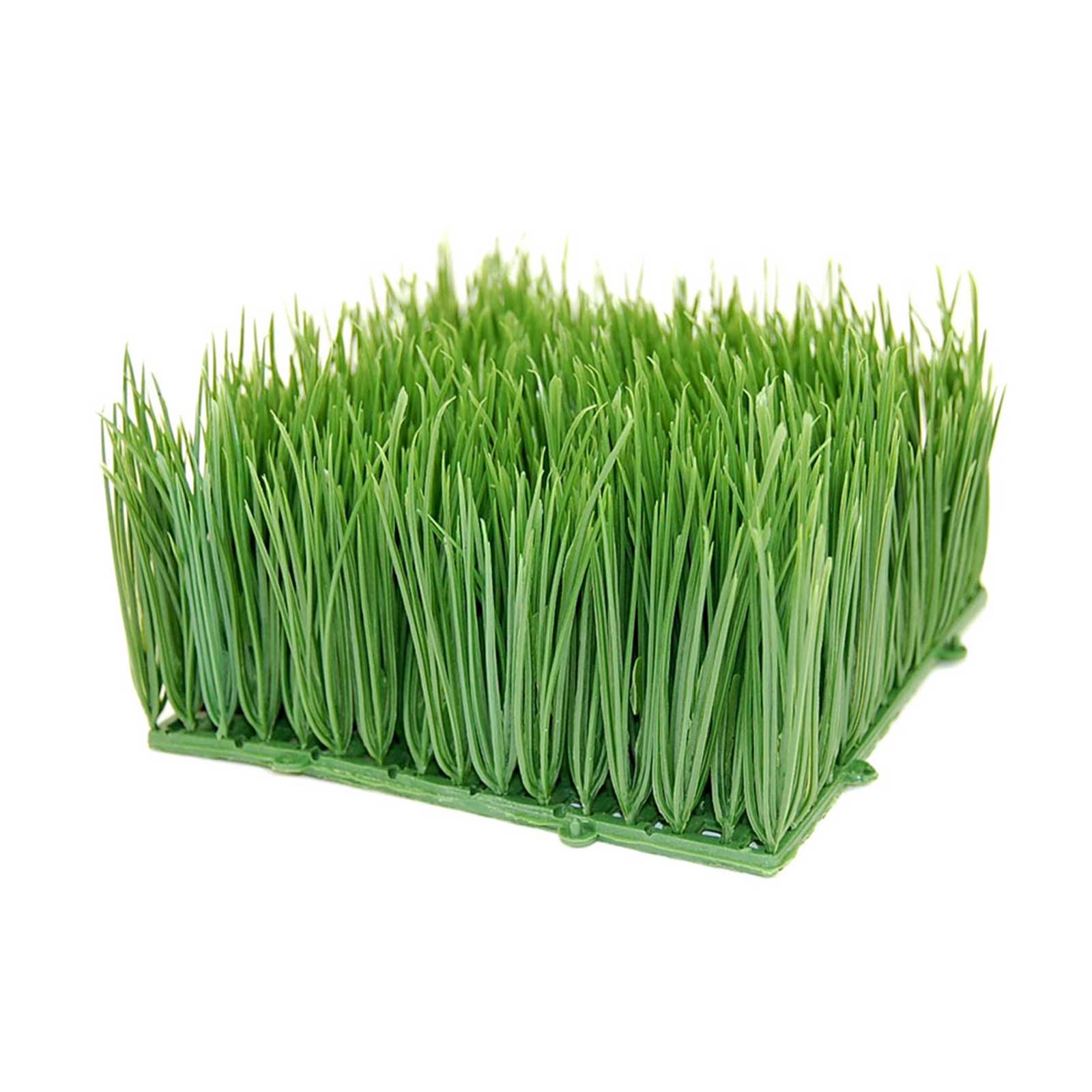 Artificial Wheat Grass- Fake Soft PVC Plastic Decorative Wheatgrass: Ornamantal Flower Arranging & Home Decor - 6"x6"x4" - image 1 of 2