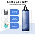 thumbnail image 3 of Plastic Bag Holder. Mesh Grocery Bag Holder Hanging Storage Bag Dispenser (Navy Blue 2 Packs), 3 of 5