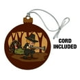 thumbnail image 2 of Pilgrim Turkey Thanksgiving Hunting Wood Christmas Tree Holiday Ornament, 2 of 6