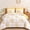 Yellow, variant on Dintszyayue Blue Botanical Bed in a Bag Queen Size,7Pcs Bedding Set Comforter Set Adult(90"x90")