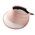 thumbnail image 1 of Sombrero de copa vacío de verano para mujer, protector solar al aire libre, sombrero para el sol con ala ampliada, capucha ajustable, estilo esmerilado, 1 of 5