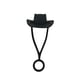 thumbnail image 2 of Tapones para pajitas de sombrero de vaquero | Tapas para sellar orificios de pajita de 6-10 mm | Accesorios antigoteo para vasos | Puntas decorativas para pajitas | 4 unidades, 2 of 7