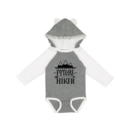 

Inktastic Future Hiker Kids Hiking Gift Baby Boy or Baby Girl Long Sleeve Bodysuit