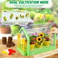 thumbnail image 4 of Huge Wave Kids Gardening Plant Growing Set, Greenhouse Flower Terrarium Set, Dual Cultivation Mode, with Wind Vane & Thermometer, Birthday Gift for Boys Girls Aged 4-8, 4 of 7