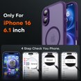 thumbnail image 2 of Funda magnética TOCOL para iPhone 16 Midnight Purple 6.1 pulgadas, 2 of 5
