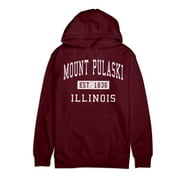 Mount Pulaski Illinois Classic Established Premium Cotton Hoodie