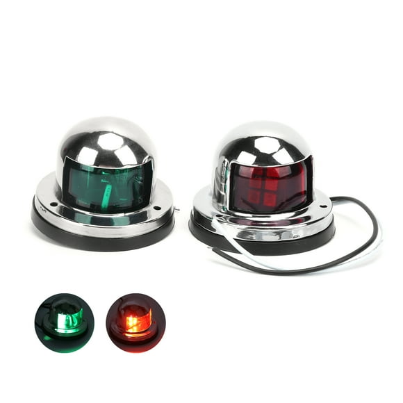 Led Boat Navigation Light, Stainless Steel 8 Led Small And Portable 1.6W 12V Led Yacht Navigation Light  For Yachts Boat For Marine