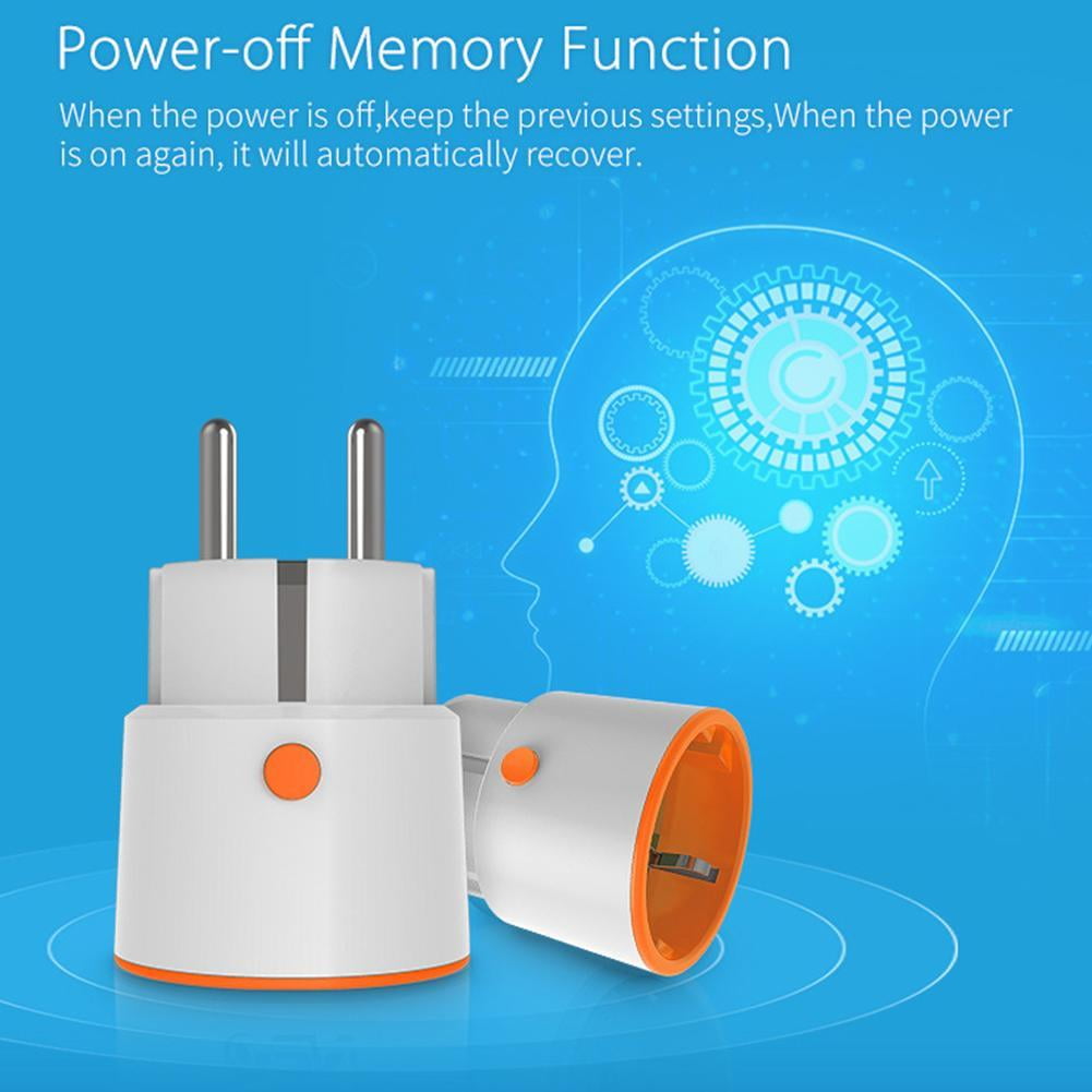 For Tuya ZigBee 3.0Smart Power Plug 16A Wireless Voice Remote Socke Control C8I1