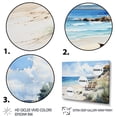 thumbnail image 3 of Designart "Serenity by the Ocean on the Beach II" Nautical & Beach Floater Framed Canvas Print, 3 of 7