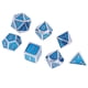 thumbnail image 3 of Familia de Dados Poliédricos de Aleación de Zinc de Dados D4-D20 para s de Copa Azul claro CUTICAT Juego de dados poliédricos, 3 of 7