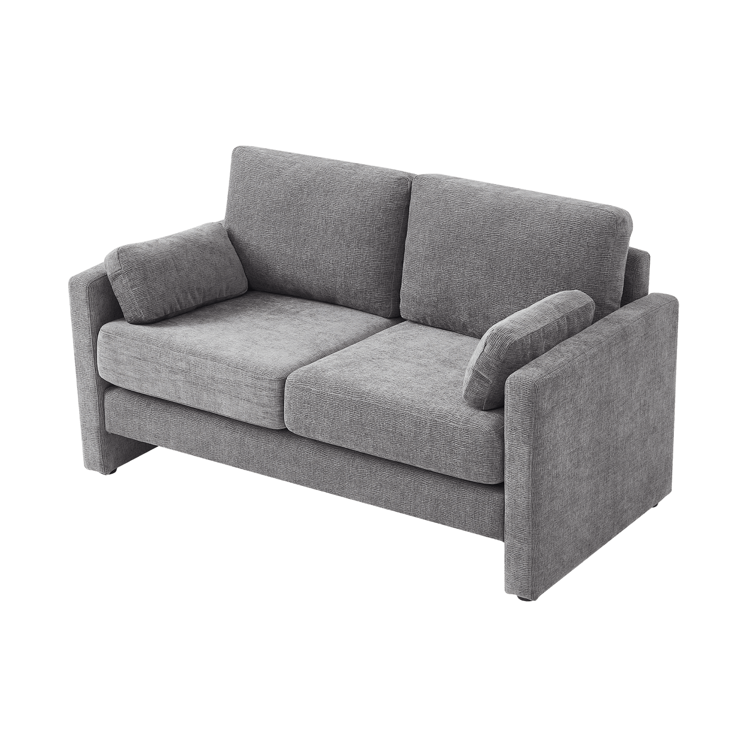 Gewnee 58.66'' Modern LoveSeat, 2-seat Chenille sofa Mid Century for Living Room and Small Spaces,