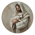 thumbnail image 2 of Lotusprinthandmade Christian Jesus With Lamb Spare Tire Cover Without Backup Camera Hole 6 Sizes (32 in.) – Durable Car Tire Protector, 2 of 6