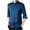 Blue, variant on ZCFZJW Mens Sherpa Fleece Lined Button Down Shirts Casual Long Sleeve Thick Warm Lapel Collar Work Business Shirt Trendy Velvet Tops Black XXXL