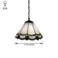thumbnail image 4 of FSLiving Pulley Pendant Light with 15 Feet Dimmer Switch Plug-in Cord,European Mediterranean Creative Individual Pendant Light Fixture for Restaurant Bedroom Study Bar,Bulb Not Included - 1 Light, 4 of 7