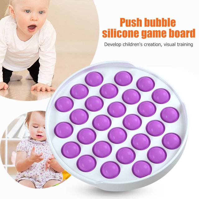 Autismo necesita juguete Push Bubble Fingertip Juego de mesa Stress Reliever (Púrpura) Ndcxsfigh Nuevos Originales