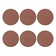 thumbnail image 2 of KYAIGUO 6 PCS 4.1inch Leather Coasters Cup Round Leather Drink Coasters Decor for Home Kitchen, 2 of 5