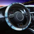 thumbnail image 4 of Car Steering Wheel Cover Neoprene Anti Slip, Sweat Absorption Auto Car Wrap Cover - Liquid Marble, 4 of 6