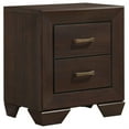 thumbnail image 4 of Bello 4pc Queen Size Bedroom Set- Recessed Grooves- Dark Cocoa Brown, 4 of 6