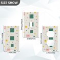 thumbnail image 7 of Yayeee Toggle Light Switch Wall Plate 1-Gang 4.5"x2.7" Home Decorative Outlet Cover, Green Abstract Pattern, 7 of 7