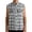 Black, variant on Mens Shirts Sleeveless Casual Push Button Plaid Suit Regular Fit Vintage Leisure Destruction Turndown Collar Tank Tops Coffee L