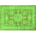 thumbnail image 1 of Ahgly Company Indoor Rectangle Medallion Green Traditional Area Rugs, 2' x 3', 1 of 1