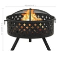 thumbnail image 2 of vidaXL Fire Pit with Poker 26.8" XXL Steel, 2 of 7
