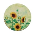 thumbnail image 2 of WIRESTER 7.88 in Round Mouse Pad with Non-Slip Rubber Base for Computers, Laptop, Office & Home - Sunflowers Flowers, 2 of 5