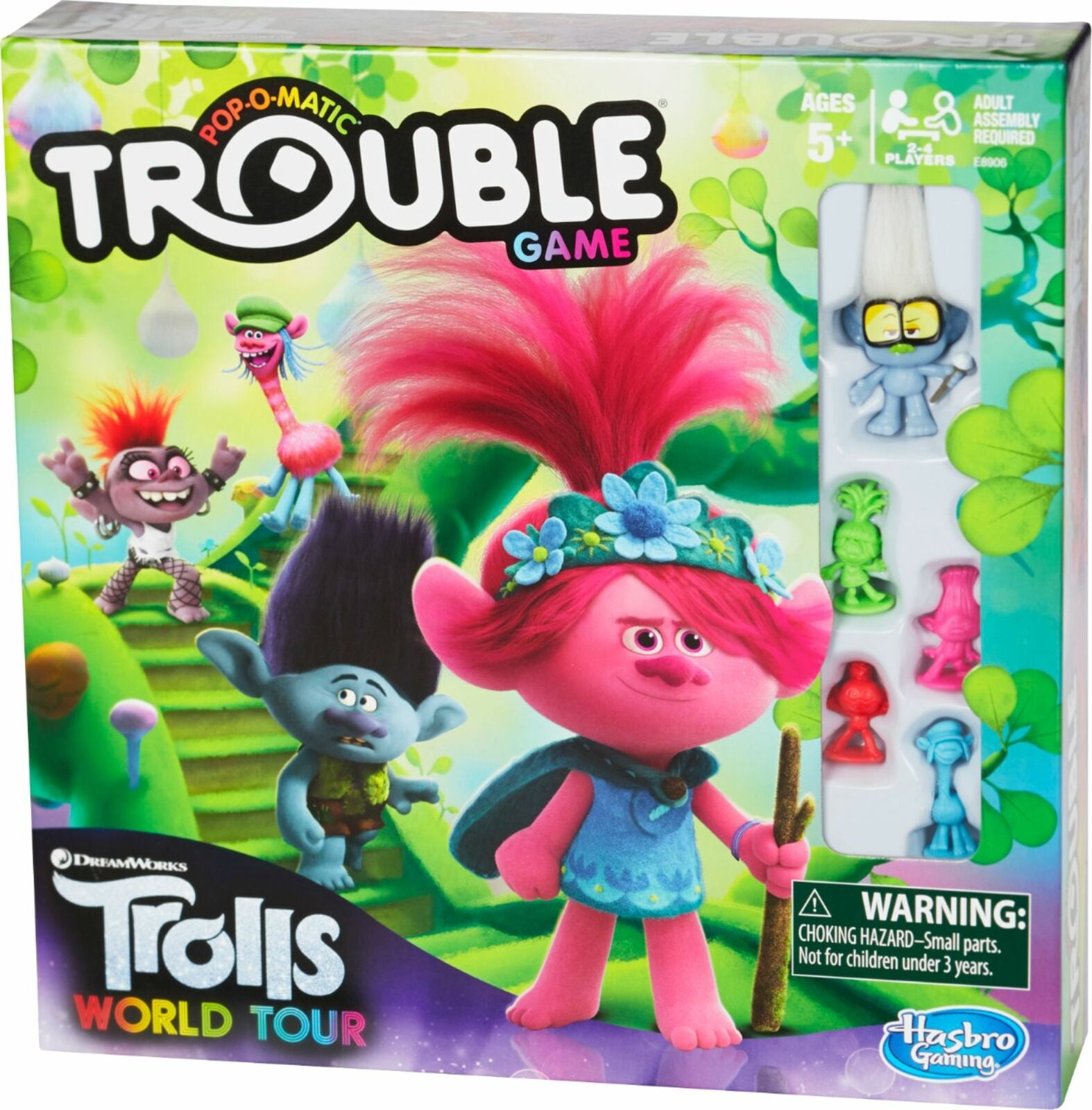 The Games Greatest Troll Novel Hasbro - Trouble: DreamWorks Trolls World Tour Edition Board Game
